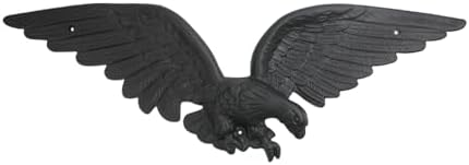 Eagle Wall Mount Decor Black PVC 29W x 85H Inches