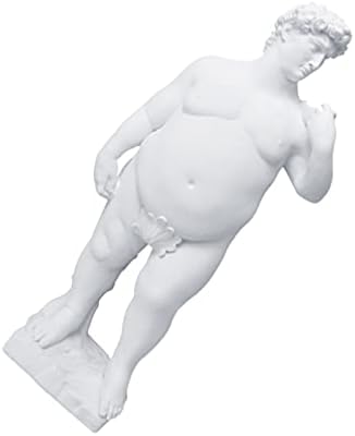 Fat David Statue Nude Male Figurine Desk Decoration