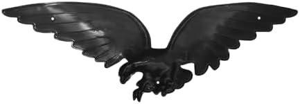 Eagle Wall Mount Decor Black PVC 29W x 85H Inches