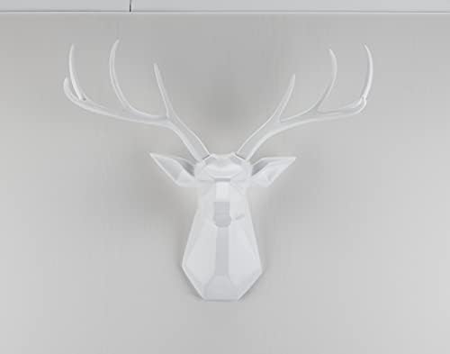 Faux Taxidermy Deer Head Wall Art - 8 Point Buck Sculpture