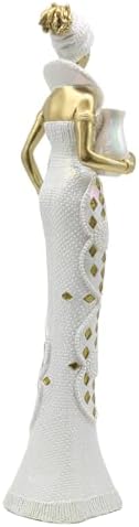 Lukitas African Woman Statue Sculpture Modern Decor 14 Inch