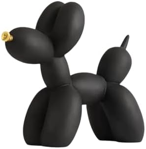 Resin Balloon Dog Sculpture - Black Home Decor