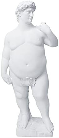 Fat David Statue Nude Male Figurine Desk Decoration