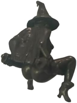 Brass Naked Witch Female Statue Miniature Figurine