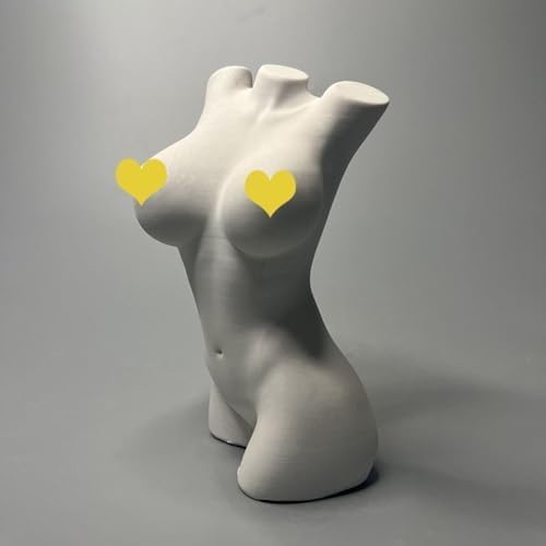 Nude Woman Statue White Figurine Abstract Sculpture