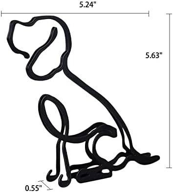 KOLYMAX Dog Minimalist Wall Sculpture Art