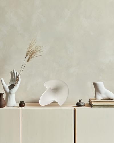 UPWOIGH Large White Ceramic Balancing Sculpture