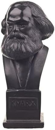 Karl Marx Statue Sculpture 48 Inch Black Artificial Stone