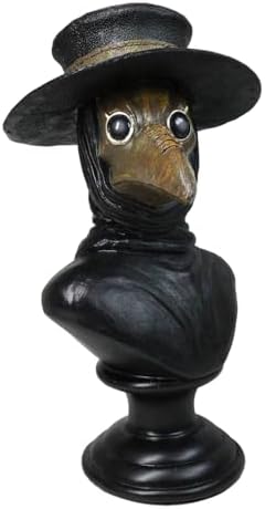 Ebros Gift Bubonic Plague Doctor Bust Sculpture