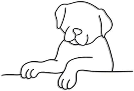 Matani Metal Dog Wall Art - Minimalist Sculpture