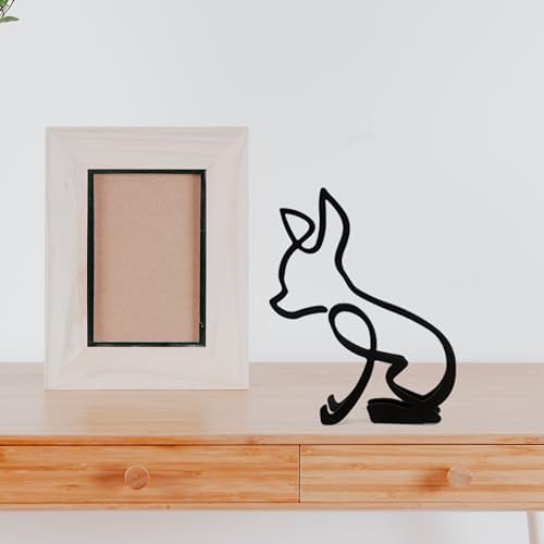 Marsrut Abstract Chihuahua Metal Sculpture Wall Decor
