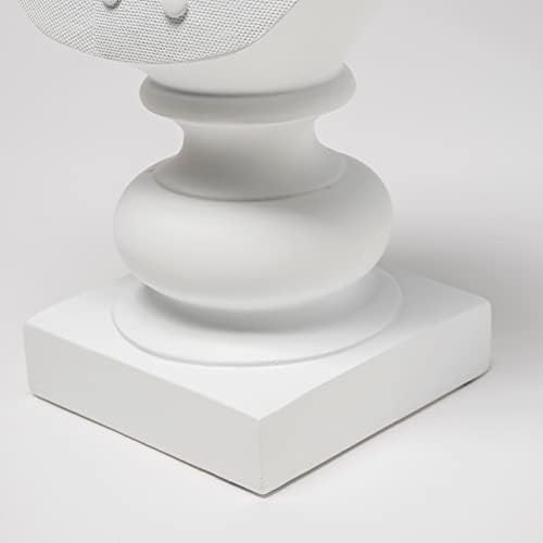 HomeRoots White Resin Fox Bust Decor Piece