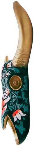 Wowser Vibrant Turquoise Cow Skull Wall Decor 13 Inch