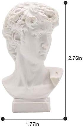 White Resin Bust Statue 276 Inch David Sculpture
