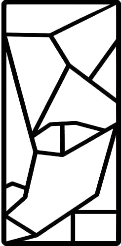 Geometric Abstract Metal Cat Wall Art Set