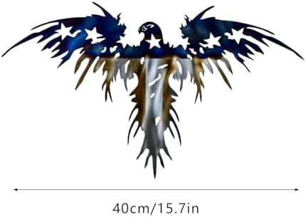 HXS American Flag Metal Wall Art 157 Inch Patriotic Decor