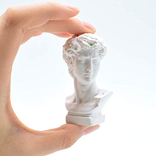 White Resin Bust Statue 276 Inch David Sculpture