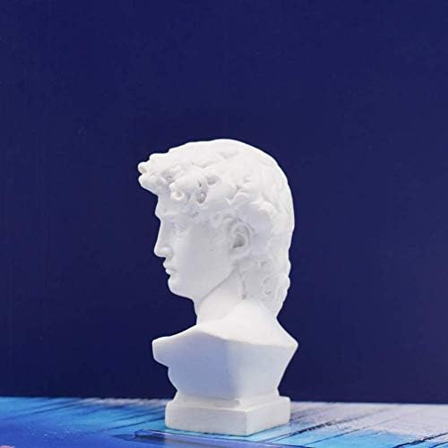 White Resin Bust Statue 276 Inch David Sculpture