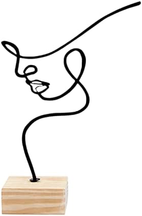 Modern Minimalist Wrought Iron Women Sculpture Decor