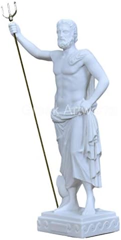 Poseidon of Melos Marble Statue for Home Decor