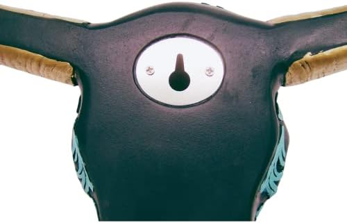 Wowser Vibrant Turquoise Cow Skull Wall Decor 13 Inch