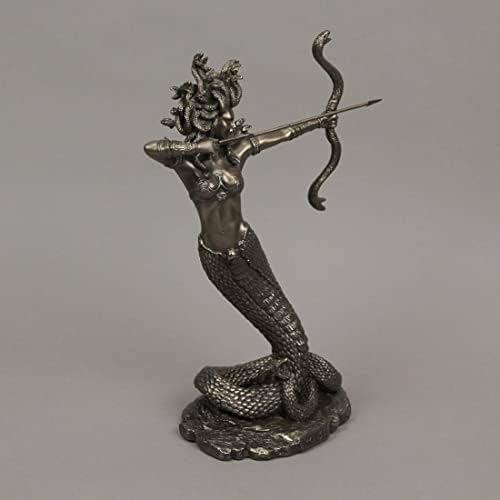 Veronese Design 9 Inch Medusa Statue Resin Bronze Finish