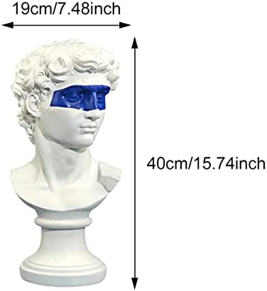 ECYC 1575 Inch Greek David Statue Resin Sculpture Home Decor