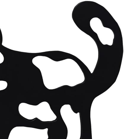Modern Metal Cat Wall Art Sculpture