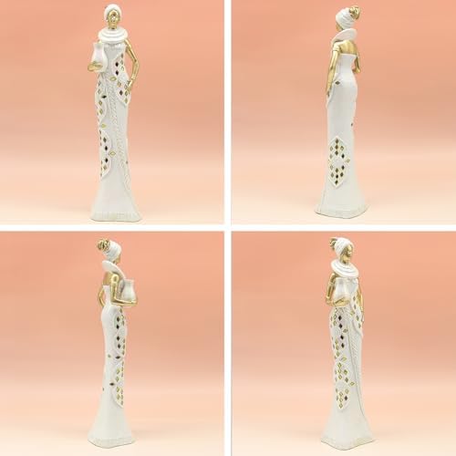 Lukitas African Woman Statue Sculpture Modern Decor 14 Inch