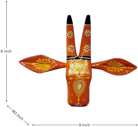 Hastvikas Decorative Cow Face Wall Hanging Orange