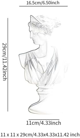 Small Greek God Bust Statue Desktop Decoration