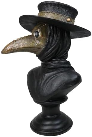 Ebros Gift Bubonic Plague Doctor Bust Sculpture