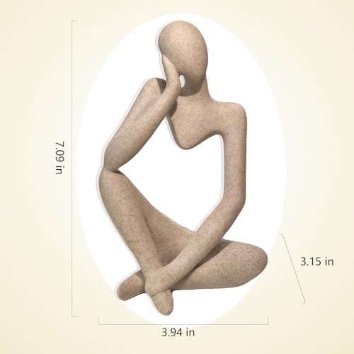 Sandstone Thinker Statue Home Decor Sculpture