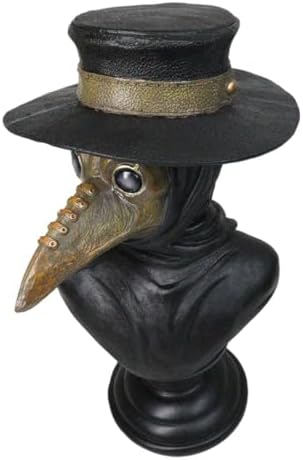 Ebros Gift Bubonic Plague Doctor Bust Sculpture