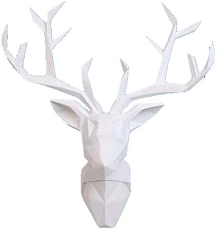 YJ Home Deer Head Wall Art - Geometric Deer Head Sculpture