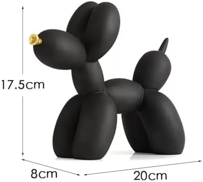 Resin Balloon Dog Sculpture - Black Home Decor