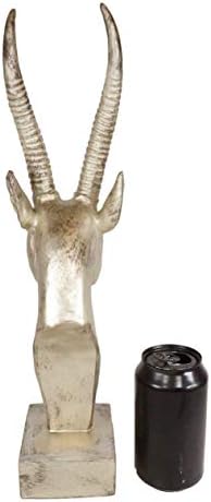 Ebros Gift Golden African Gazelle Sculpture 16 Tall Decor Statue