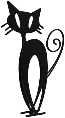 Modern Metal Art Cat Wall Sculpture