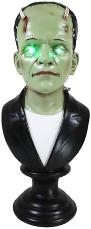 Day of The Dead Victor Frankenstein Bust Statue with LED Eyes