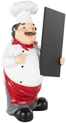 Deco 79 Polystone Chef Statue Kitchen Decor