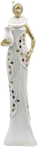 Lukitas African Woman Statue Sculpture Modern Decor 14 Inch