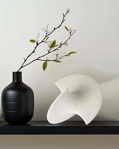 UPWOIGH Large White Ceramic Balancing Sculpture