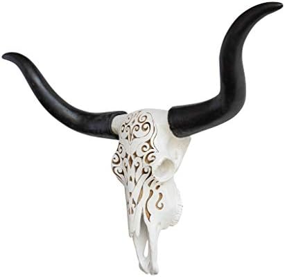 Faux Taxidermy Longhorn Skull Wall Decor DTL00