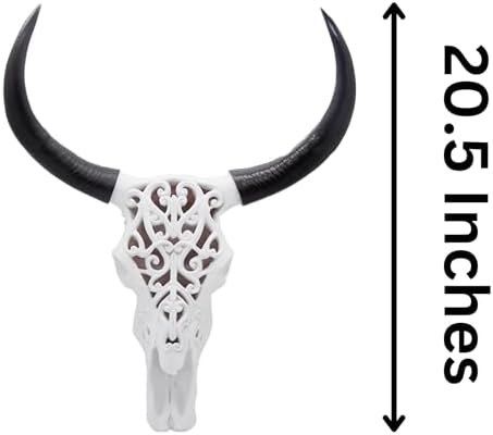 Wowser Rustic Cow Skull Wall Decor 205 Inches