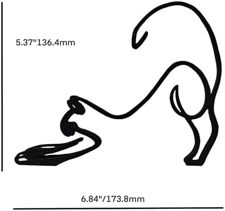 TTYGRHQ Modern Metal Wall Sculpture Lazy Cat