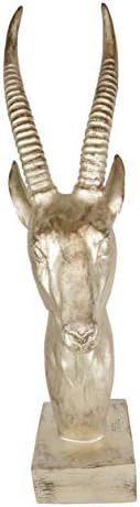 Ebros Gift Golden African Gazelle Sculpture 16 Tall Decor Statue