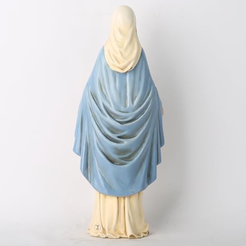 BC Catholic Blessed Virgin Mary Statue 125 Inch Hand Painted Classical Renaissance Sculpture
