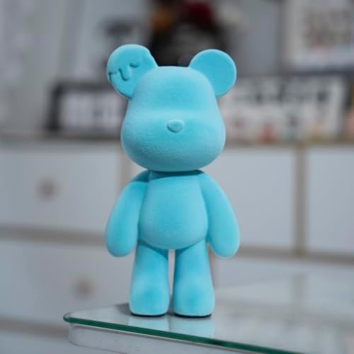 Abstract Bear Sculpture Home Decor Statue Blue