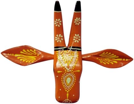 Hastvikas Decorative Cow Face Wall Hanging Orange
