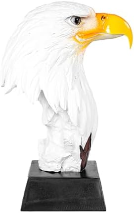 Decorative Bald Eagle Head Sculpture - Patriotic USA Statue